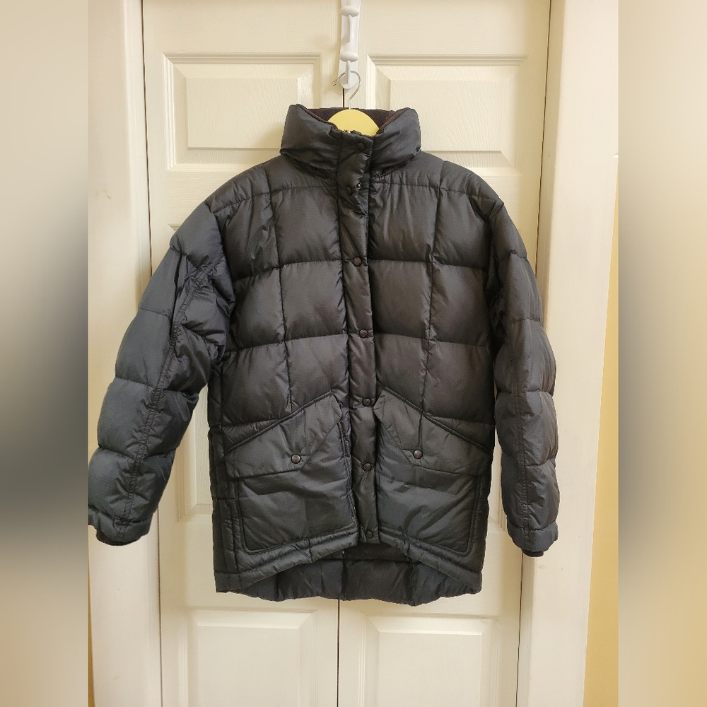 Down mid-length coat